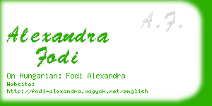 alexandra fodi business card
